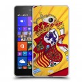 Дизайнерский пластиковый чехол для Microsoft Lumia 540 Флаг Испании