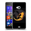 Дизайнерский пластиковый чехол для Microsoft Lumia 540 Как приручить дракона
