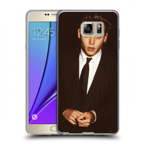 Дизайнерский пластиковый чехол для Samsung Galaxy Note 5 Джонни Депп