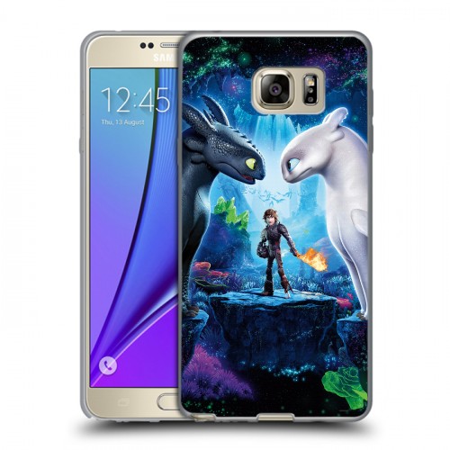 Дизайнерский пластиковый чехол для Samsung Galaxy Note 5 Как приручить дракона 3