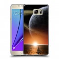 Дизайнерский пластиковый чехол для Samsung Galaxy Note 5 Сатурн