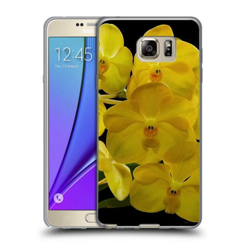 Дизайнерский пластиковый чехол для Samsung Galaxy Note 5 Орхидеи