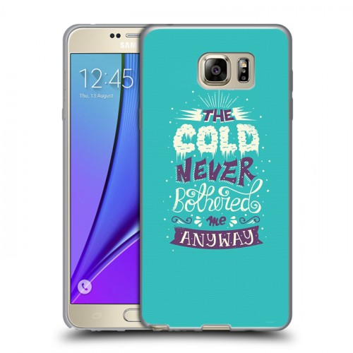 Дизайнерский пластиковый чехол для Samsung Galaxy Note 5 Холодное сердце