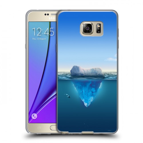 Дизайнерский пластиковый чехол для Samsung Galaxy Note 5 Льды