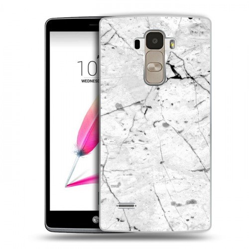 Дизайнерский силиконовый чехол для LG G4 Stylus Мрамор текстура