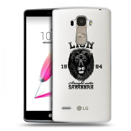 Дизайнерский пластиковый чехол для LG G4 Stylus Символика льва