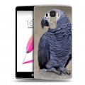 Дизайнерский силиконовый чехол для LG G4 Stylus Попугаи