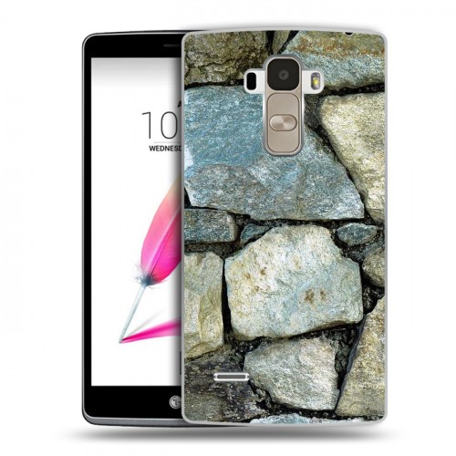 Дизайнерский пластиковый чехол для LG G4 Stylus Текстура камня