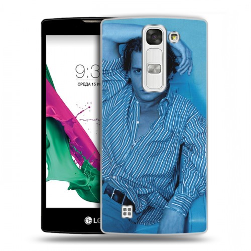 Дизайнерский пластиковый чехол для LG G4c Джонни Депп