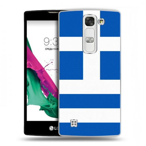 Дизайнерский пластиковый чехол для LG G4c Флаг Греции