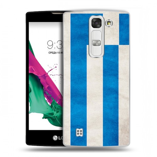 Дизайнерский пластиковый чехол для LG G4c Флаг Греции