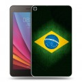 Дизайнерский силиконовый чехол для Huawei MediaPad T1 7.0 Флаг Бразилии