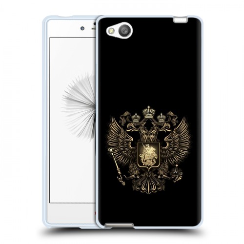 Дизайнерский силиконовый чехол для ZTE Nubia Z9 Mini герб России золотой