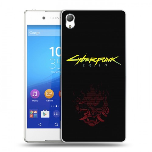 Дизайнерский пластиковый чехол для Sony Xperia Z3+ Cyberpunk 2077
