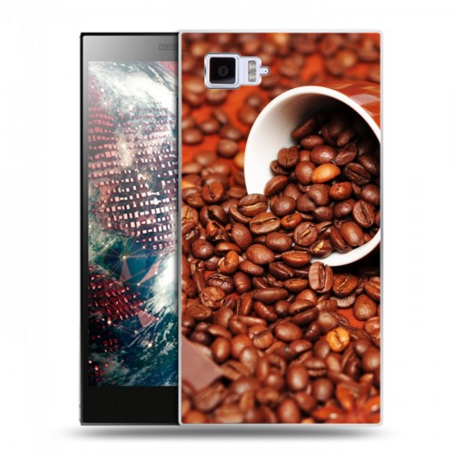 Дизайнерский силиконовый чехол для Lenovo Vibe Z2 кофе текстуры