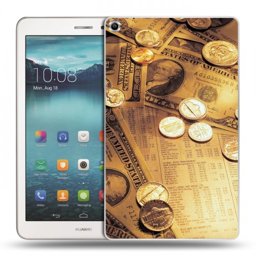 Дизайнерский силиконовый чехол для Huawei MediaPad T1 8.0 Текстуры денег