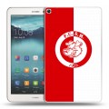 Дизайнерский силиконовый чехол для Huawei MediaPad T1 8.0 Red White Fans