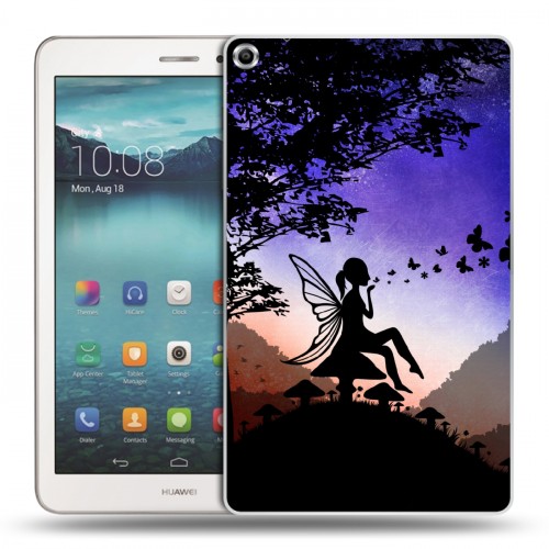 Дизайнерский силиконовый чехол для Huawei MediaPad T1 8.0 Фантастические силуэты