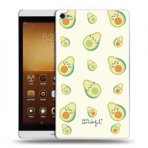 Дизайнерский силиконовый чехол для Huawei MediaPad M2 Веселое авокадо