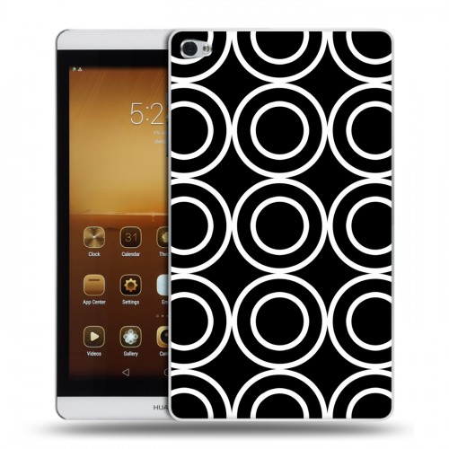Дизайнерский силиконовый чехол для Huawei MediaPad M2 Черно-белые фантазии