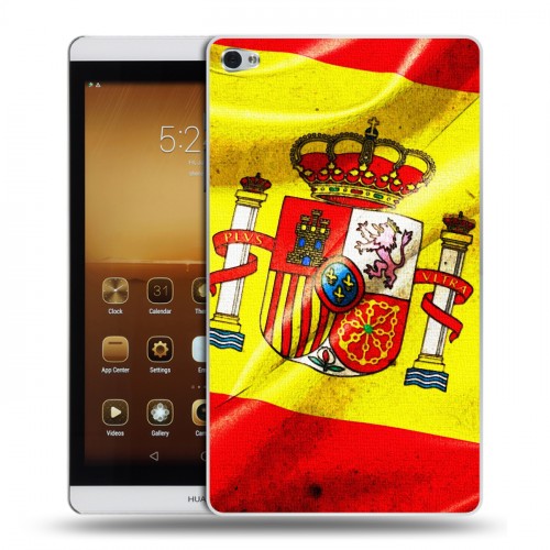 Дизайнерский силиконовый чехол для Huawei MediaPad M2 Флаг Испании