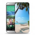 Дизайнерский силиконовый чехол для HTC One ME пляж