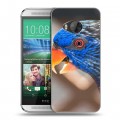 Дизайнерский силиконовый чехол для HTC One ME Попугаи