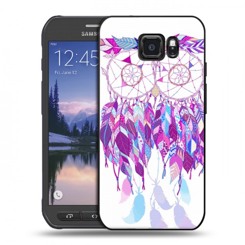 Дизайнерский пластиковый чехол для Samsung Galaxy S6 Active Совиные ловцы снов