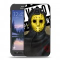 Дизайнерский пластиковый чехол для Samsung Galaxy S6 Active Бандитские маски