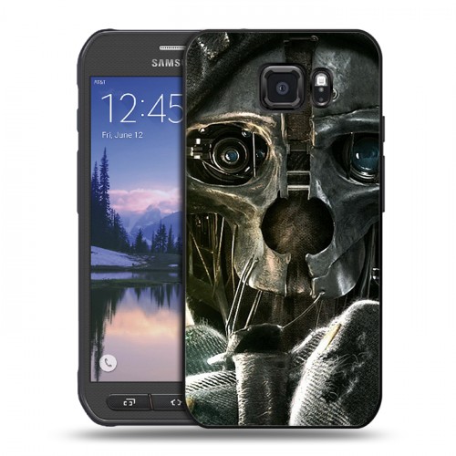 Дизайнерский пластиковый чехол для Samsung Galaxy S6 Active Dishonored 2