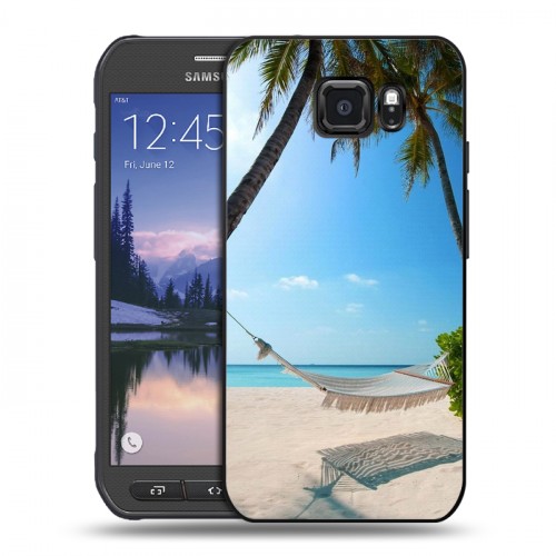 Дизайнерский пластиковый чехол для Samsung Galaxy S6 Active пляж