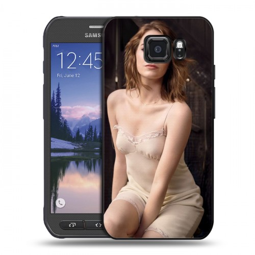 Дизайнерский пластиковый чехол для Samsung Galaxy S6 Active Эмма Стоун