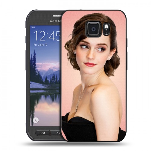 Дизайнерский пластиковый чехол для Samsung Galaxy S6 Active Эмма Уотсон