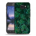 Дизайнерский пластиковый чехол для Samsung Galaxy S6 Active Нуарные листья