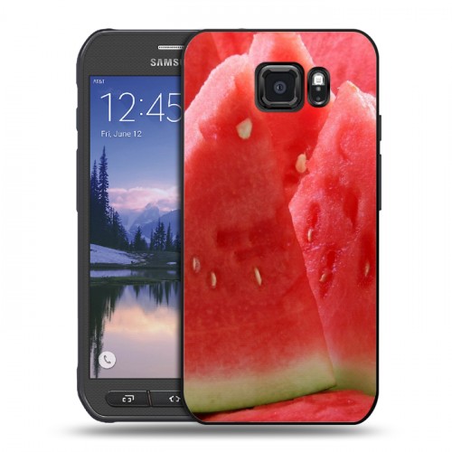 Дизайнерский пластиковый чехол для Samsung Galaxy S6 Active Фрукты текстуры