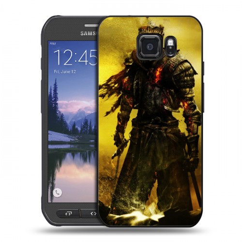 Дизайнерский пластиковый чехол для Samsung Galaxy S6 Active Dark souls