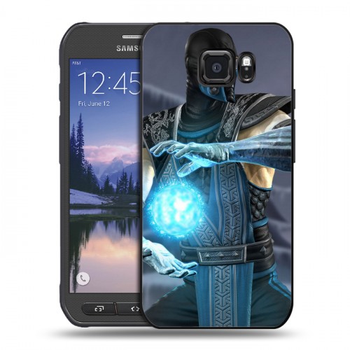 Дизайнерский пластиковый чехол для Samsung Galaxy S6 Active Mortal Combat