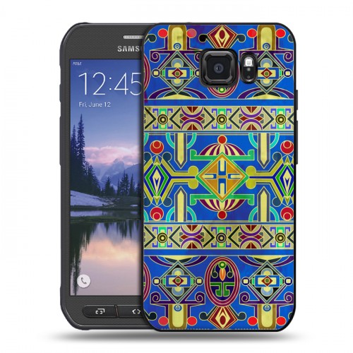Дизайнерский пластиковый чехол для Samsung Galaxy S6 Active Тибетские искусства