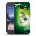 Дизайнерский пластиковый чехол для Samsung Galaxy S6 Active Carlsberg