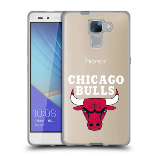 Полупрозрачный дизайнерский пластиковый чехол для Huawei Honor 7 НБА
