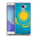 Дизайнерский пластиковый чехол для Huawei Honor 7 Флаг Казахстана