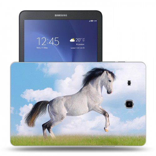 Дизайнерский силиконовый чехол для Samsung Galaxy Tab E 9.6 Лошади