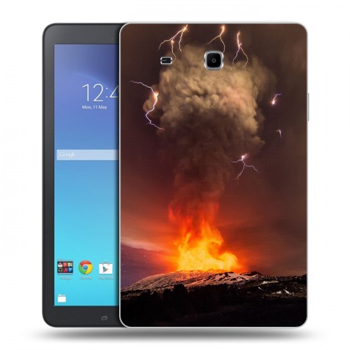 Дизайнерский силиконовый чехол для Samsung Galaxy Tab E 9.6 вулкан
