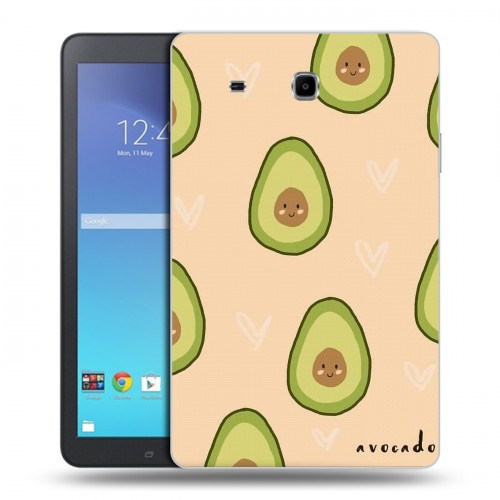 Дизайнерский силиконовый чехол для Samsung Galaxy Tab E 9.6 Веселое авокадо