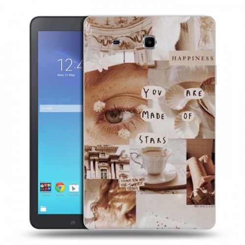 Дизайнерский силиконовый чехол для Samsung Galaxy Tab E 9.6 Коллаж