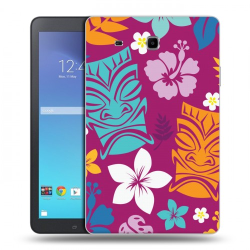 Дизайнерский силиконовый чехол для Samsung Galaxy Tab E 9.6 Гавайские Шаблоны
