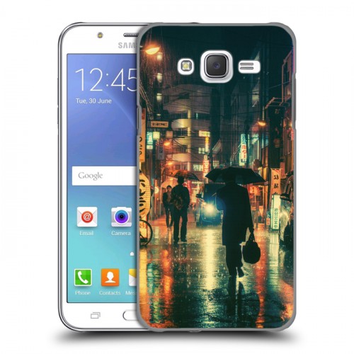 Дизайнерский пластиковый чехол для Samsung Galaxy J5 Токио