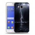 Дизайнерский пластиковый чехол для Samsung Galaxy J7 Молния