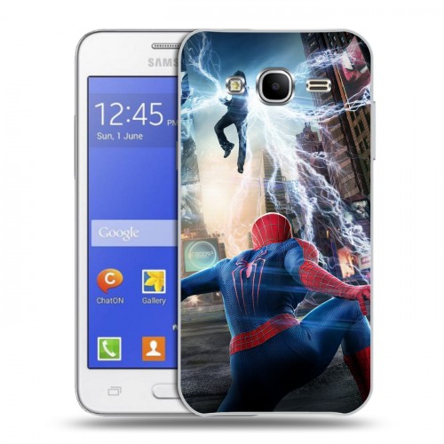 Дизайнерский силиконовый чехол для Samsung Galaxy J7 Человек-паук