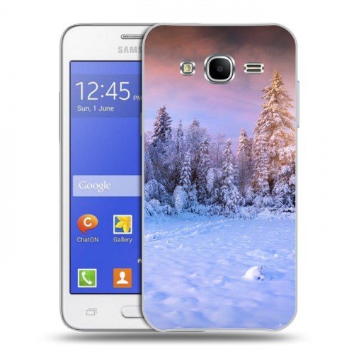 Дизайнерский силиконовый чехол для Samsung Galaxy J7 зима